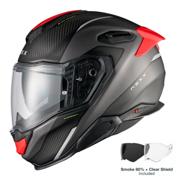 NEXX X.TR RUSH BLACK / RED MATT (CARBON FIBER)